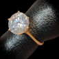 Bague Zirconium Bronze plaqué or Taille 53