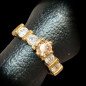 Bague Zirconium Bronze plaqué or Taille 56
