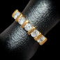 Bague Zirconium Bronze plaqué or Taille 52