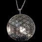 Pendentif Fleur de vie Acier GM avec chaîne