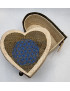 Boîte de rangement & rechargement Fleur de vie cœur marron GM pour pierres et bracelets