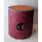 Boîte de rangement & rechargement Fleur de vie deux niveaux ronde parme pm pour pierres et bracelets