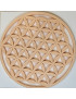 Fleur de vie 9.5cm en fécule de maïs beige