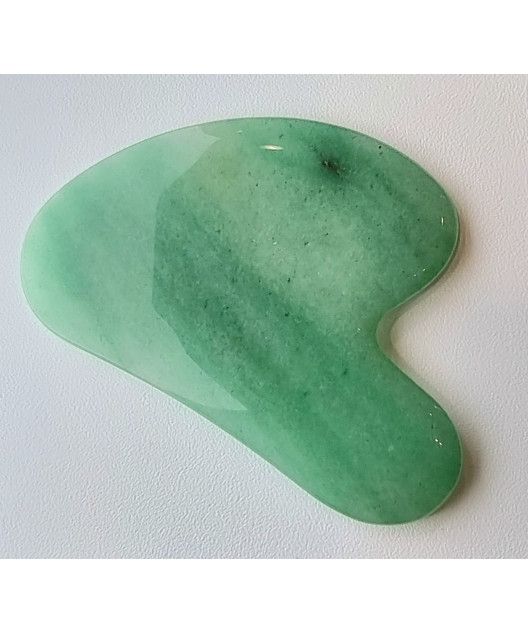 Gua Sha de massage Aventurine verte