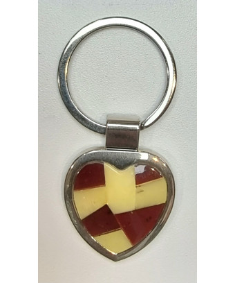 Porte-clés Ambre Cœur