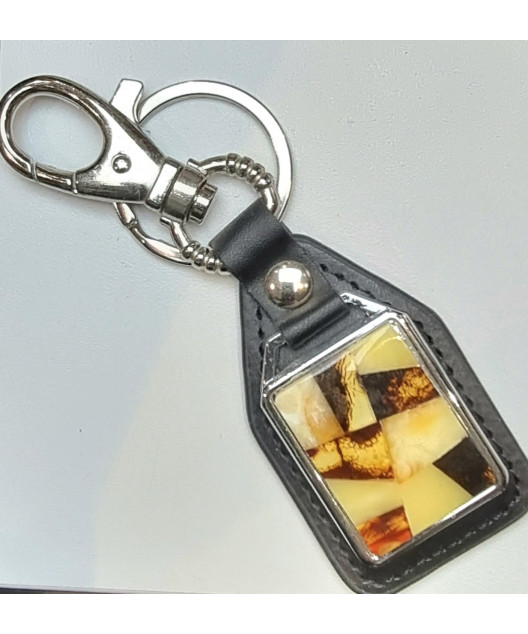 Porte-clés Ambre avec mousqueton