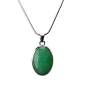 Pendentif Chrysoprase et chaîne argent 925
