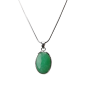Pendentif Chrysoprase et chaîne argent 925