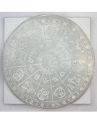 Disque de rechargement Sélénite Zodiaque diam 10cm (s)
