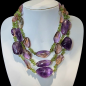 Collier Améthyste Amétrine & Péridot