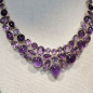 Collier Améthyste serti sur structure Argent 925