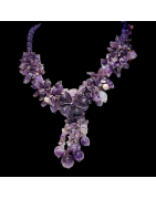 Collier Améthyste "Fleur et fruits"