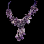 Collier Améthyste "Fleur et fruits"