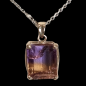 Pendentif Amétrine sur chaîne Argent 925