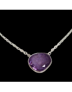 Pendentif Améthyste sur chaîne Argent 925