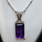 Pendentif Améthyste sur chaîne Argent 925