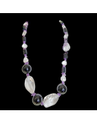 Collier Améthyste & Cristal de roche