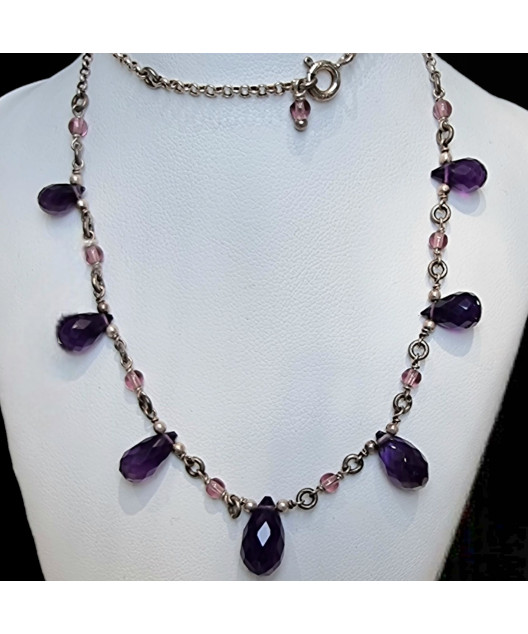 Collier Améthyste Argent 925