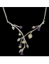 Collier Améthyste Péridot & Jade Argent 925