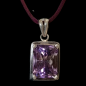 Pendentif Améthyste Argent 925 sur cordon