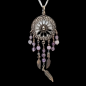Pendentif Améthyste sur chaîne Argent 925
