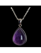 Pendentif Améthyste Argent 925 avec chaîne