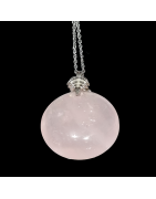 Pendentif Quartz rose Argent 925