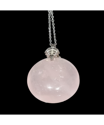 Pendentif Quartz rose...