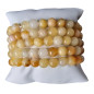 Bracelet Aventurine jaune Pierres rondes (s)