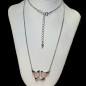 Pendentif Quartz rose Oiseau Argent 925