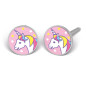 Kit de perçage oreilles + boucles d'oreilles acier chirurgical Licorne acrylique