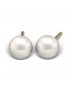 Kit de perçage oreilles + boucles d'oreilles acier chirurgical doré Perle blanche 5mm