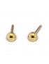 Kit de perçage oreilles + boucles d'oreilles acier chirurgical doré Boule 3mm