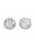 Kit de perçage oreilles + boucles d'oreilles acier chirurgical Fireball cristal