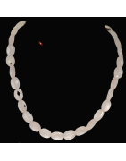 Collier Quartz rose facetté