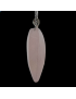 Pendentif Quartz rose Goutte avec chaine
