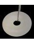 Pendentif Quartz rose Donut avec chaine
