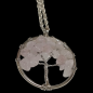 Pendentif Quartz rose Arbre de vie