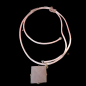 Pendentif Quartz rose Pyramide sur cordon