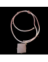 Pendentif Quartz rose Pyramide sur cordon