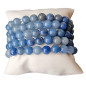 Bracelet Aventurine bleue Pierres rondes (s)