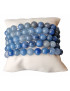 Bracelet Aventurine bleue pierres rondes