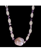 Collier Quartz rose & Améthyste