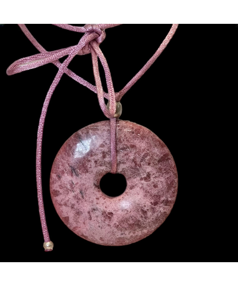 Pendentif Donut Charoïte sur cordon réglable