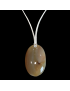 Pendentif Agate du Botswana sur cordon réglable