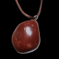 Pendentif Jaspe rouge sur cordon réglable