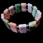 Bracelet Agate mousse lamelles