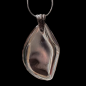 Pendentif Quartz fumé avec bélière sur chaîne Argent 925