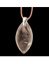 Pendentif Quartz fumé avec bélière avec cordon