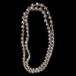 Collier Quartz fumé pierres rondes sur cordon noué